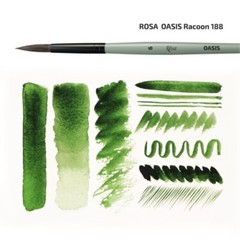 Finest Raccoon Round Artists’ Brush, Proffesional brushes set ROSA OASIS