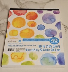 CREATOLOGY Watercolor pad 12′ x 12″ 90 LB 38 Sheets Medium Weight