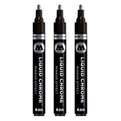 Molotow liquid chrome marker (with special ink for real mirror 4mm, Chrome