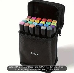 24 Color Dual Tip Art Marker NEW Shipping Included