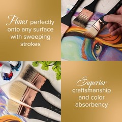Silver Brush Limited 5403-60 Silver Atelier Oval Hog Bristle Mottler Brush, S…