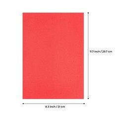M&G 100 Sheets Red Copy Printing Paper, 8.3 X 11.7 inch Color Printer