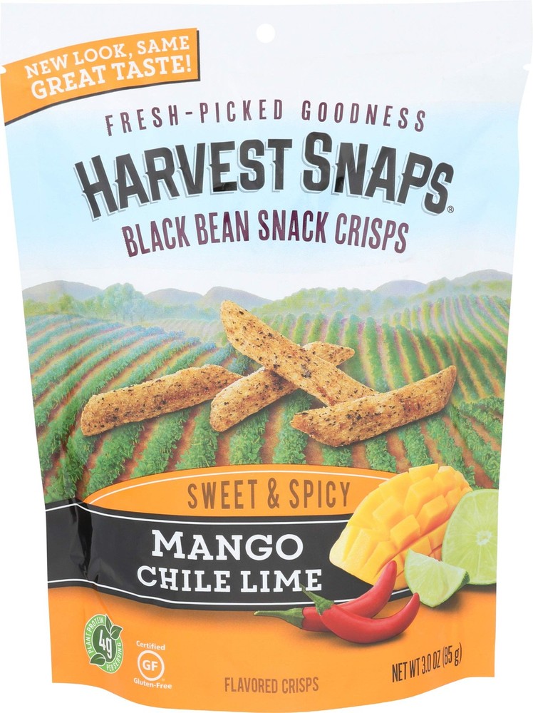 Harvest Snaps Mango Chile Lime 3 Ounce (Pack of 3)