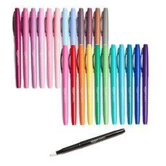 Felt Tip Marker Pens Assorted Colors No Fray Felt Tip Smear Proof for 1 Count