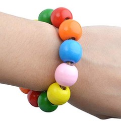 Wooden Beads Bulk,100pcs 16mm Wooden Beads Colourful Wood Beads Loose Round
