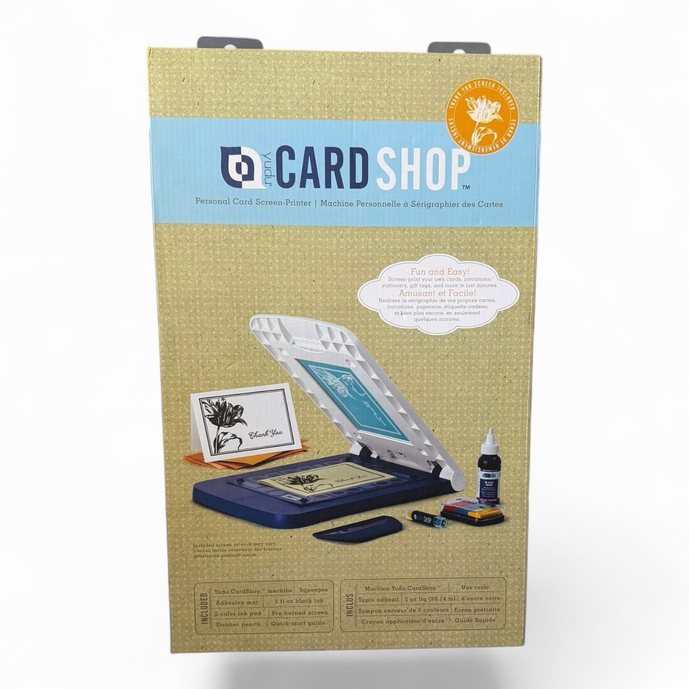 YUDU Card Shop Machine Set – includes Thank You / flower screen. NEW IN PACKAGE