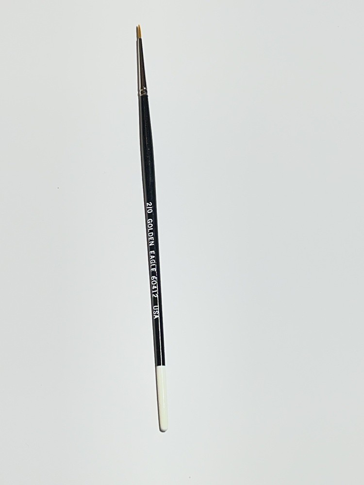 Golden Eagle Round Artist Paint Brush 60412 2/0 Hobby Unused Floquil