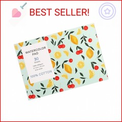 30 Sheets Watercolor Paper Pad, A5 (8.3 x 5.8) Cold Press Watercolor Paper, 140