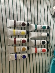 Lot Of 9 Gamblin Artist Professional Oil Paints 37 Ml Tubes with another 5.1oz
