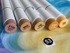 Ohuhu Honolulu B Alcohol Markers – E (Individual, Brush & Fine Tip)