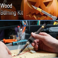 137PCS Wood burning Kit, DIY Creative Tool Set Soldering Woodburning Pen with…
