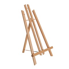 18″ Large Tabletop Wood Display Stand A-Frame Artist Easel, Beechwood Tripod