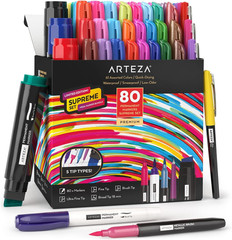 Permanent Markers – Set of 80 with 61 Assorted Colors, Low-Odor Quick-Dry Paint