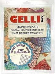 Gelli Arts Gel Printing Plate – 9″x12″ Reusable Gel Printing Plate, Printmaking