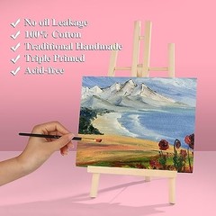 Bulk Canvas Panels 8x10in – 28 Pack Cotton Boards for Oil, Acrylic & Watercolor