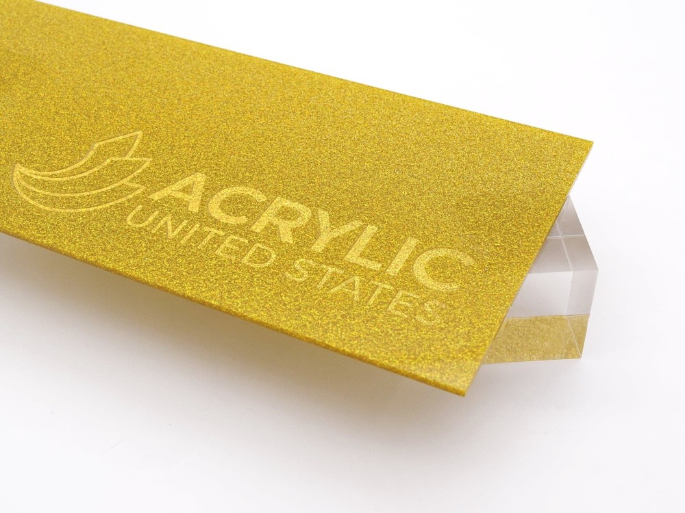 1/8″ Gold Glitter Two-Sided Acrylic Sheet
