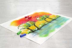 24 PCS Creative Studio Soft Pastel Mini Sticks 1.25 Vivid Colors Art Craft