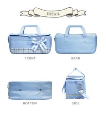 Japanese Watercolor Paint Set for Kids Fortune Ribbon Blue Bag Made in Japan