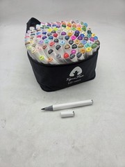 VigorFun 122 Colors Brush-and-Fine Dual Tips Alcohol-Based Markers Refillable