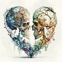 Diamond Painting Kits for Adults DIY 5D Love 12×12 inches, Skull Lover