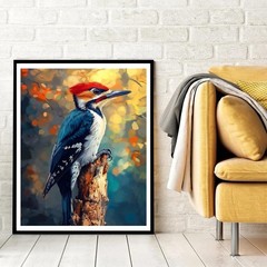 Natuyalo Bird Paint by Numbers Kit for Adults Beginner 16×20 inches, PIC-09