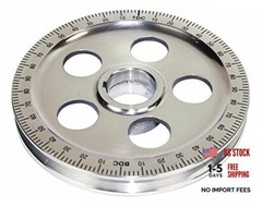 Polished Pulley with Holes, Black Numbers
