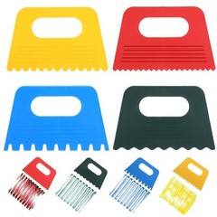 Plastic Paint Scraper Tool, 12.8 x 8 x 0.2 cm, Red, Yellow, Blue, and Green