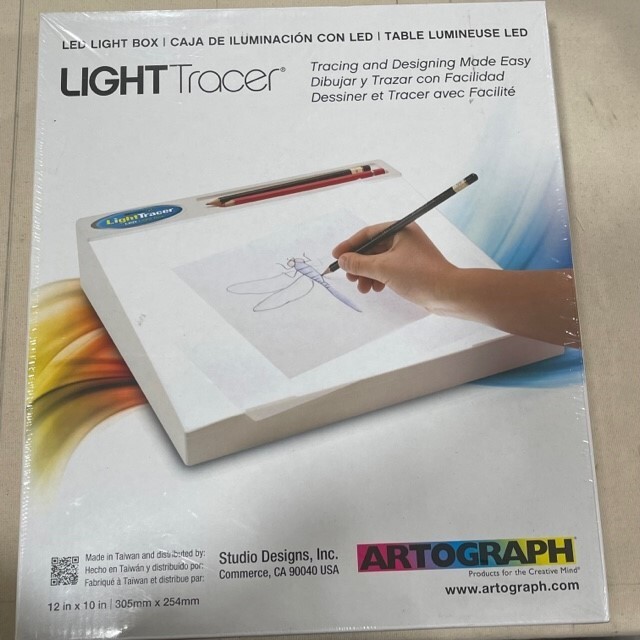 New In Box 10 x 12 ARTOGRAPH Light Tracer LED Light Box #225-365 Tattoo Quilts