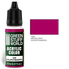 Green Stuff World – Acrylic Color Paint Lollipop Magenta 1839 for Models and Min