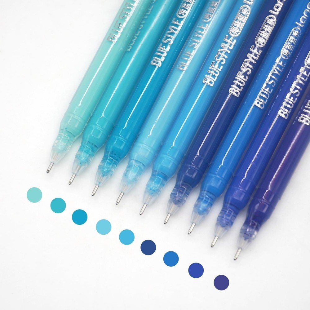 Color Gel Pens Set, 0.6mm Fine Point Colored Pens for Adult Coloring, Journaling