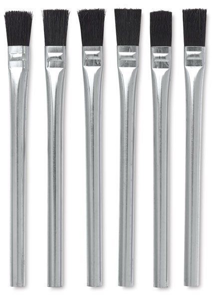 LOT OF 6 ~ APPLICATOR BRUSH ETCHING CREAM GLUE ACIDS PAINT