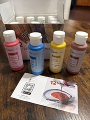 Open Box Metallic Acrylic Pouring Paint 12 Colors Pre Metallic 12 x 60ml (2floz)