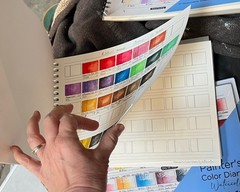 HG Art Concepts Painter’s Color Diary Watercolor book — Opened, 1 Sheet Used