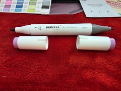 HOTU 50 Colors Dual Tip Art Markers Brush & Fine Multicolor Set with Case