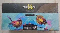 NEW MAGICFLY IRIDESCENCE ACRYLIC PAINT 14 COLORS CHANGE ACRYLIC PAINT SET! s86
