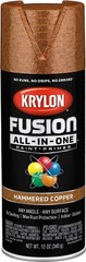 2 Pack of Krylon K02786007 Hammered Copper Fusion All-in-1 Spray Paint 12 oz.