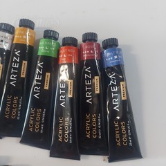 Arteza Premium Acrylic Paint Set – 24 Assorted Colors, 22ml Tubes, Art Supplies