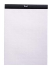 NEW Rhodia Head Stapled Pad, No18 A4, Dot Paper in Black 8 1/4″ x 11 3/4″