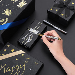 12 Pack Metallic Markers Pens, Water Based Silver & Gold Paint Pens, Gold & Silv