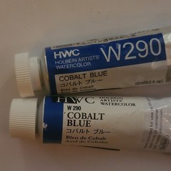 Holbein HWC Artists’ Watercolor Paint Cobalt Blue W290 15ml Tube 2-Pack