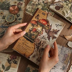 120 Pcs Deco Papers for Scrapbooking, 5.5*5.5in Vintage Decoupage Paper cream