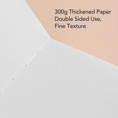 30 Sheets Watercolor Book Heavyweight Suitable For Various Art Styles 15x15cm