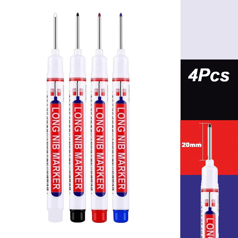 20mm Deep Hole Paint Marker Pens Waterproof Markers for Wood Metal Carpenter