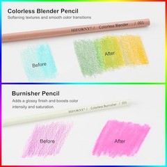80PCS Colored Pencils Set for Adults – 72 Soft Core, Sketchbook, Blender, Eraser