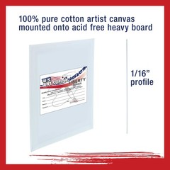 20″ x 24″ Artist Quality Acid Free Canvas Panel Boards for Painting 4-Pack
