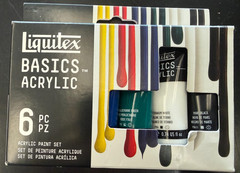 Liquitex BASICS 6 Tube Acrylic Paint Set, 22ml, 0.7 Fl Oz (Pack of 6), Multi