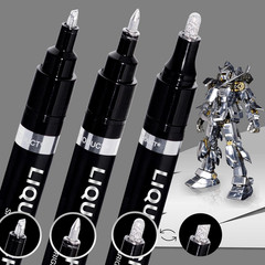 Chrome Mirror Paint Marker Set Metallic Liquid Ink Pens DIY Art Repair Tool 3PK