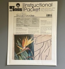 Lot 2 BOB ROSS FLOWERS INSTRUCTIONAL PACKETS Bird Of Paradise Calla Lilies New