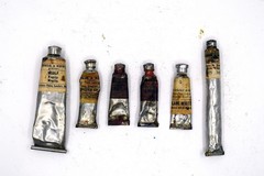 ANTIQUE Oil Paint Set (Emerald Green, Vermillion, Flake etc.!)- Winsor & Newton