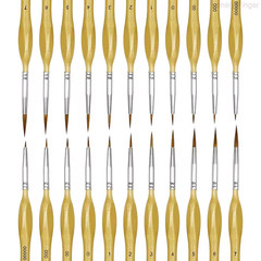 22Pcs Fine Detail Paint Brush Miniature Painting Brushes for Mini Paints Brush